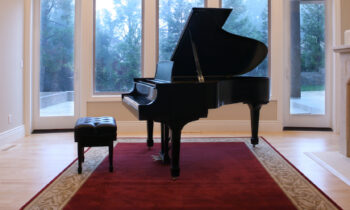 Grand Piano in Luxury Living Room